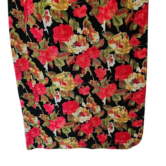 Vintage Patrick X Long Wrap Skirt size 10 Multicolor Floral - Picture 4 of 16
